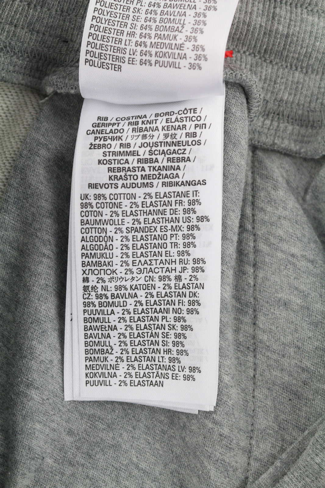 DIESEL AMSB-Bounss-HT02 vyriškos kelnės M pilkos melanžo spalvos su prakaitą praleidžiančiomis kišenėmis, rekomenduojama kaina – 125 € 