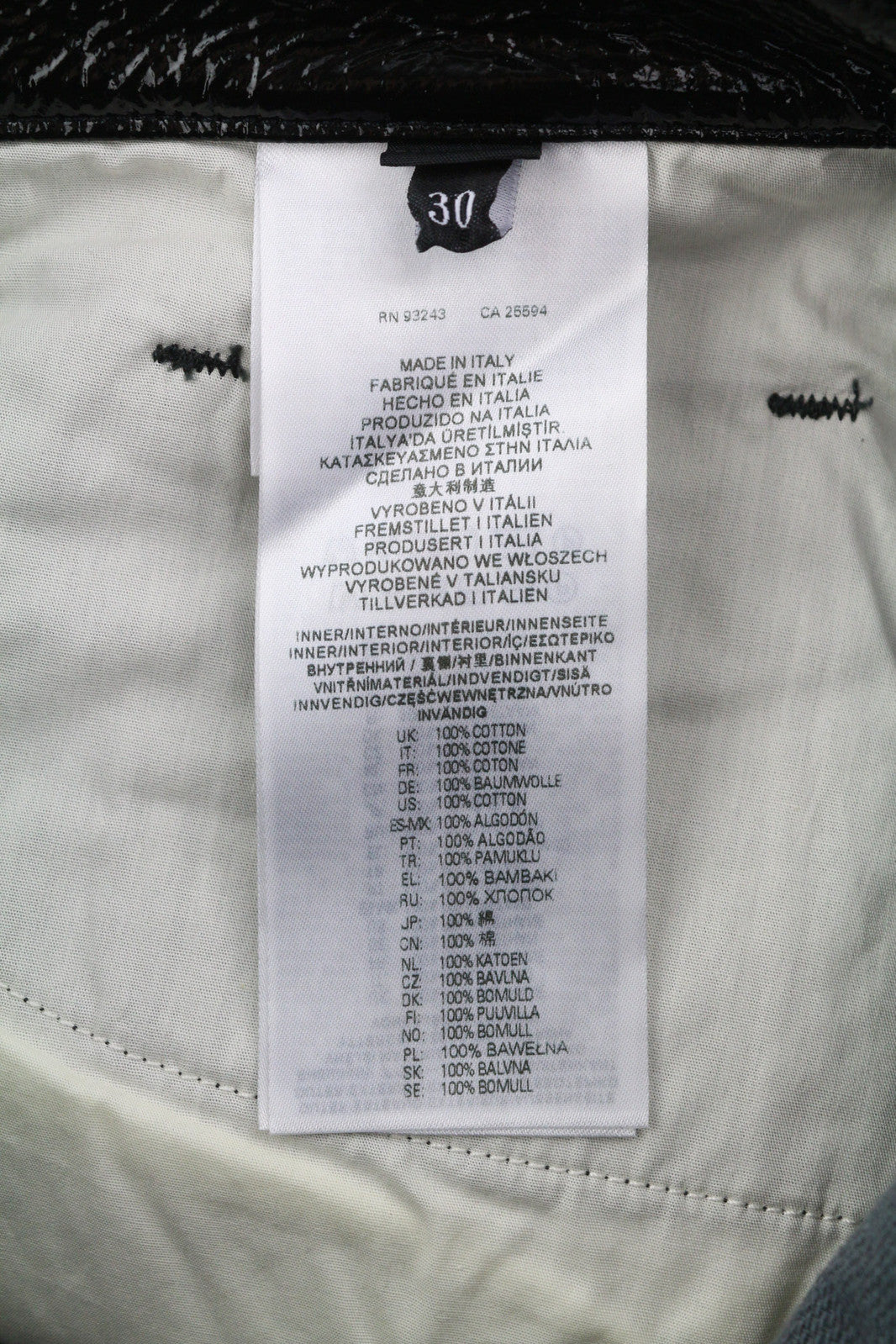 DIESEL P-Viker-Z 0LCAU vyriškos kelnės W30 juodos, priglundančios, dengtos, blizgančios, RRP 225 € 