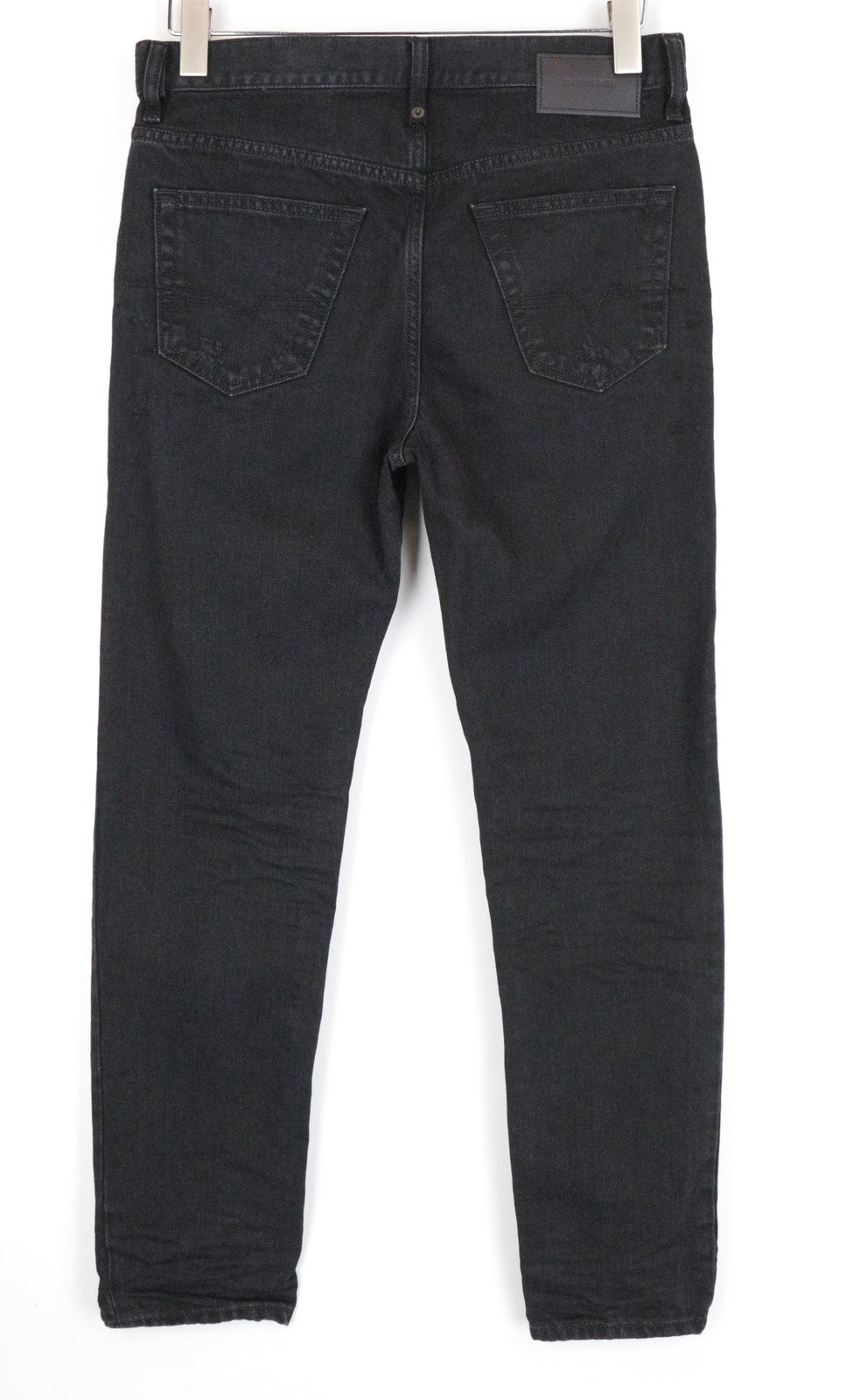 DIESEL Mharky 088AD juodi dirbtinės medvilnės džinsai, W28/L32, aptempti vyriški 