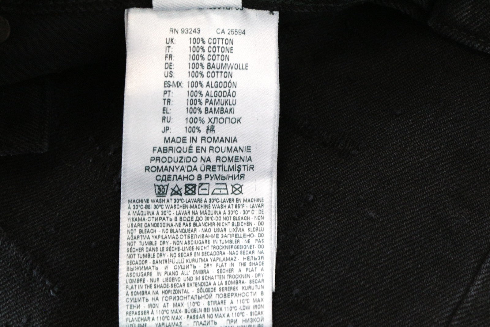 DIESEL Mharky 088AD W29/L30 juodi plėšyti vyriški džinsai iš medvilninio kirpimo, aptempti džinsai 