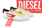DIESEL S-Leroji žemakulniai vyriški sportbačiai, EU41, odiniai, žemakulniai, su raišteliais, logotipas, RRP 225 €
