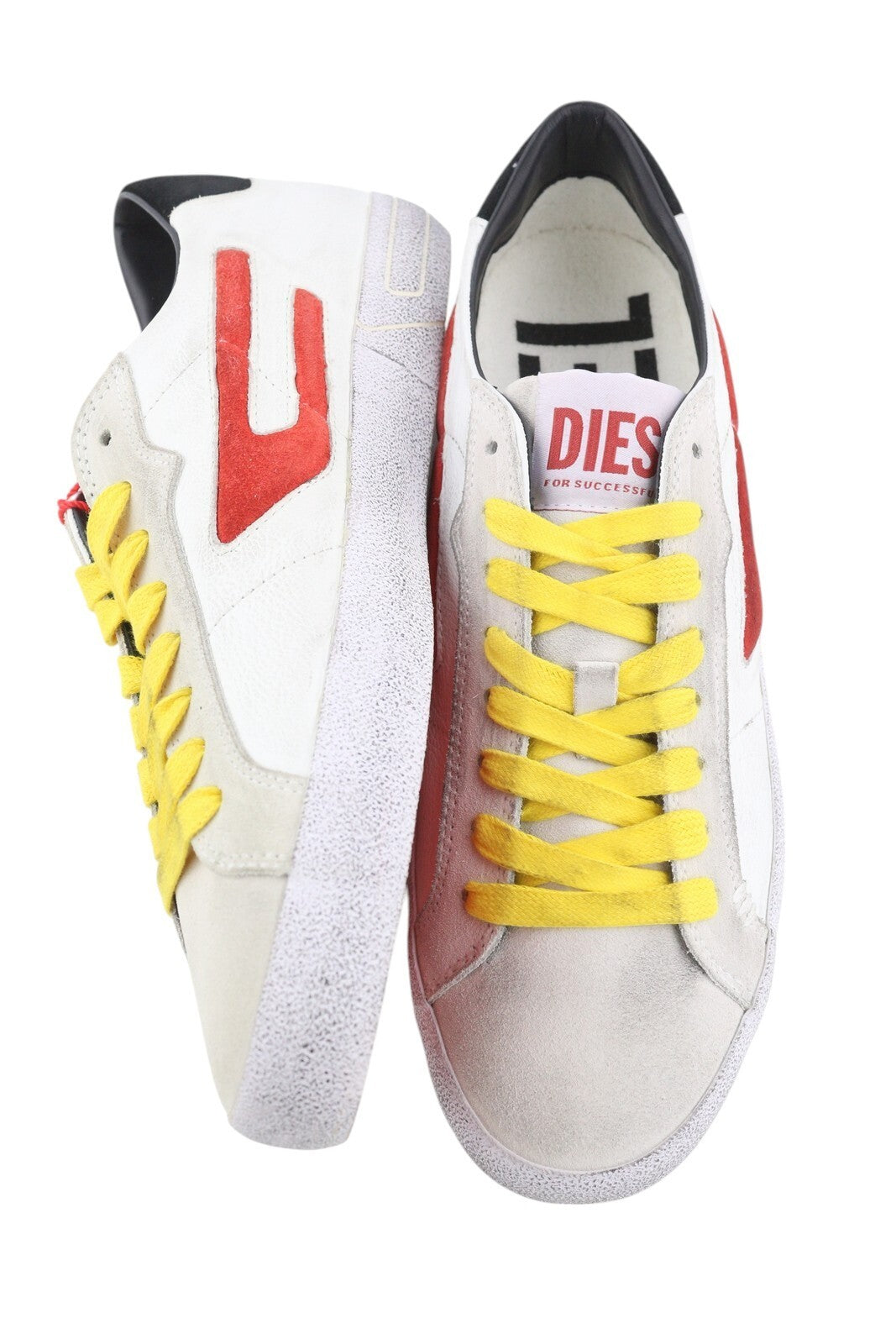 DIESEL S-Leroji žemakulniai vyriški sportbačiai, EU41, odiniai, žemakulniai, su raišteliais, logotipas, RRP 225 €