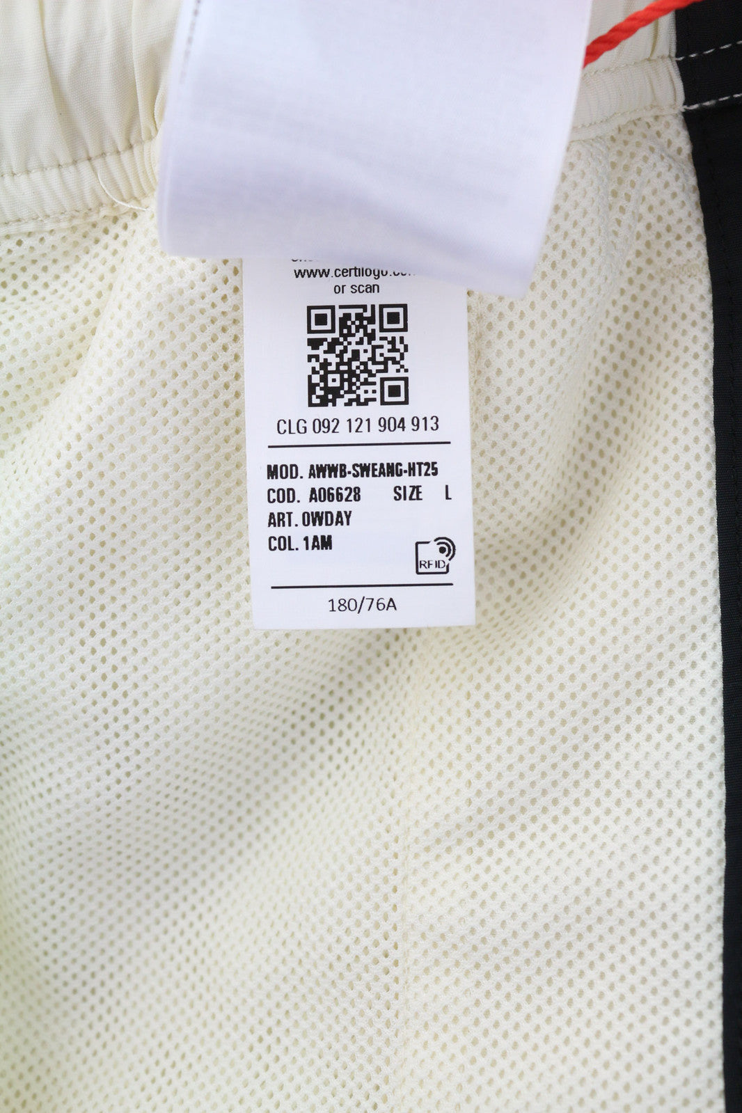 DIESEL AWWB-Sweang-HT25 moteriškos kelnės, L dydžio, su elastingu juosmeniu, tinklinio audinio, smėlio spalvos, rekomenduojama kaina – 175 € 