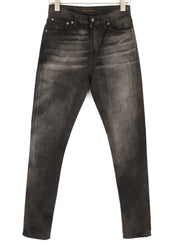 NUDIE Pipe Led Men Jeans W28/L32 Grey Marble Organic Skinny Fit Washed Logo