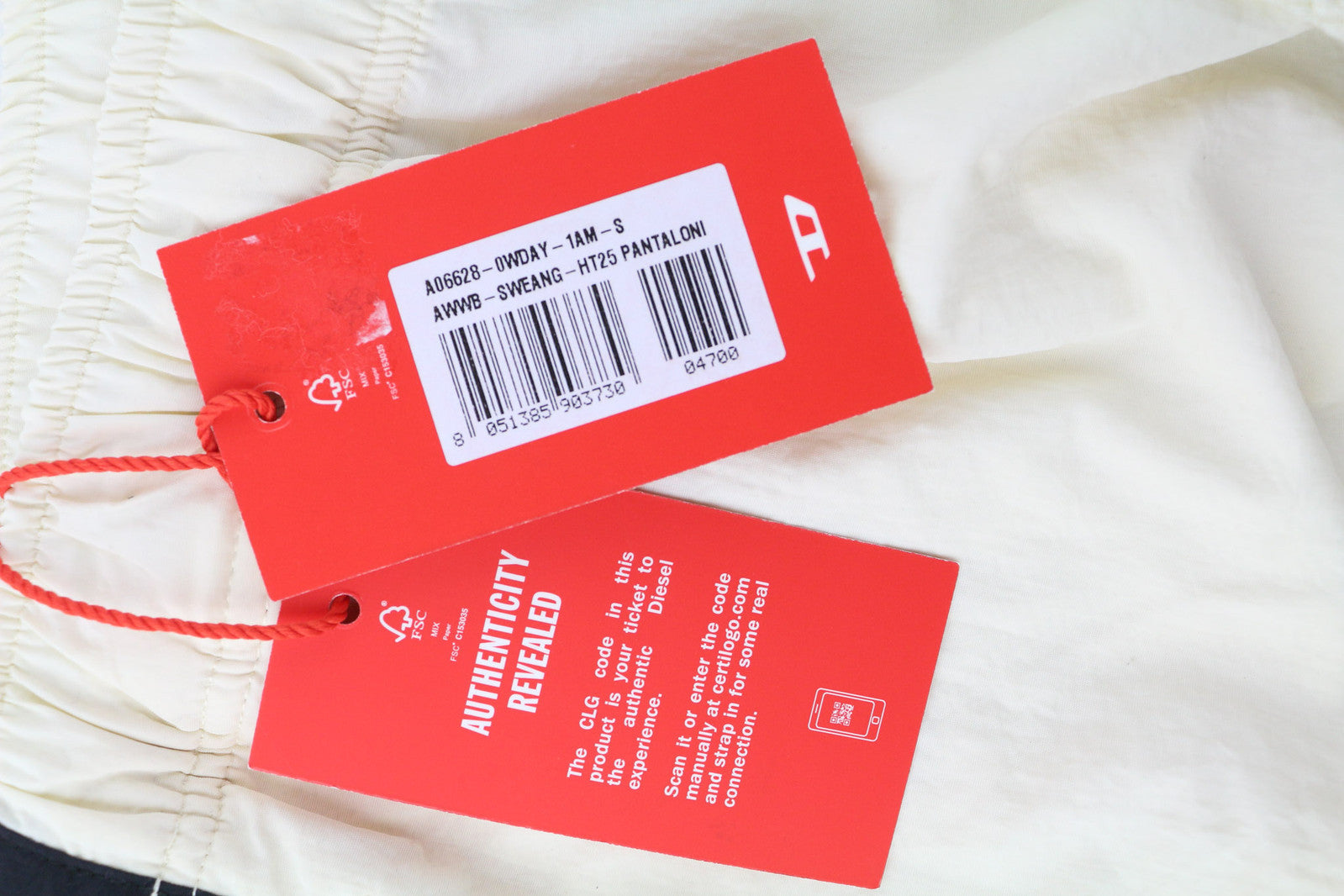 DIESEL AWWB-Sweang-HT25 moteriškos kelnės S dydžio, su elastingu juosmeniu, tinklinio audinio, smėlio spalvos, rekomenduojama kaina – 175 €