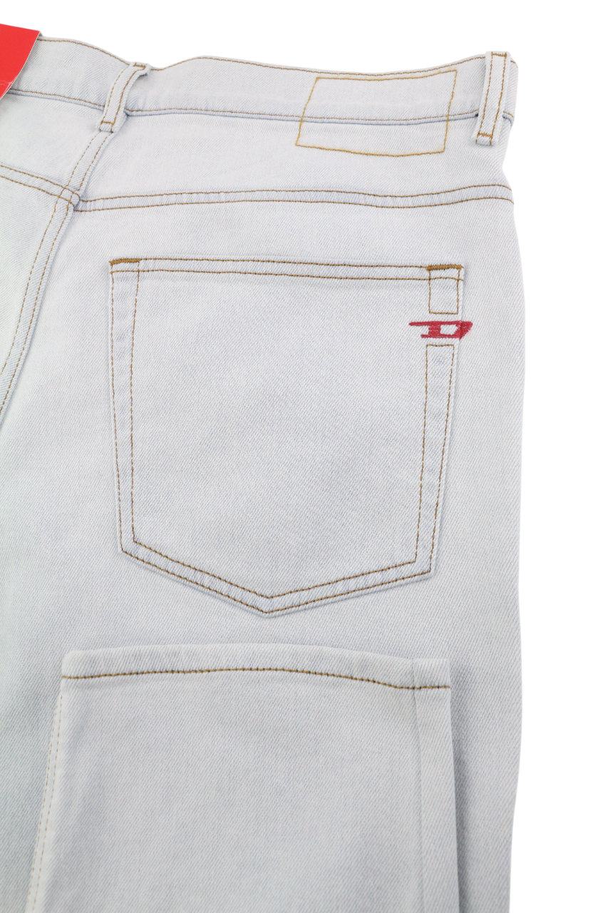 DIESEL 2005 D-Fining 09C06 vyriški džinsai W34/L32 įprasto kirpimo, siaurėjančiomis klešnėmis, vidutinio juosmens aukštyje 