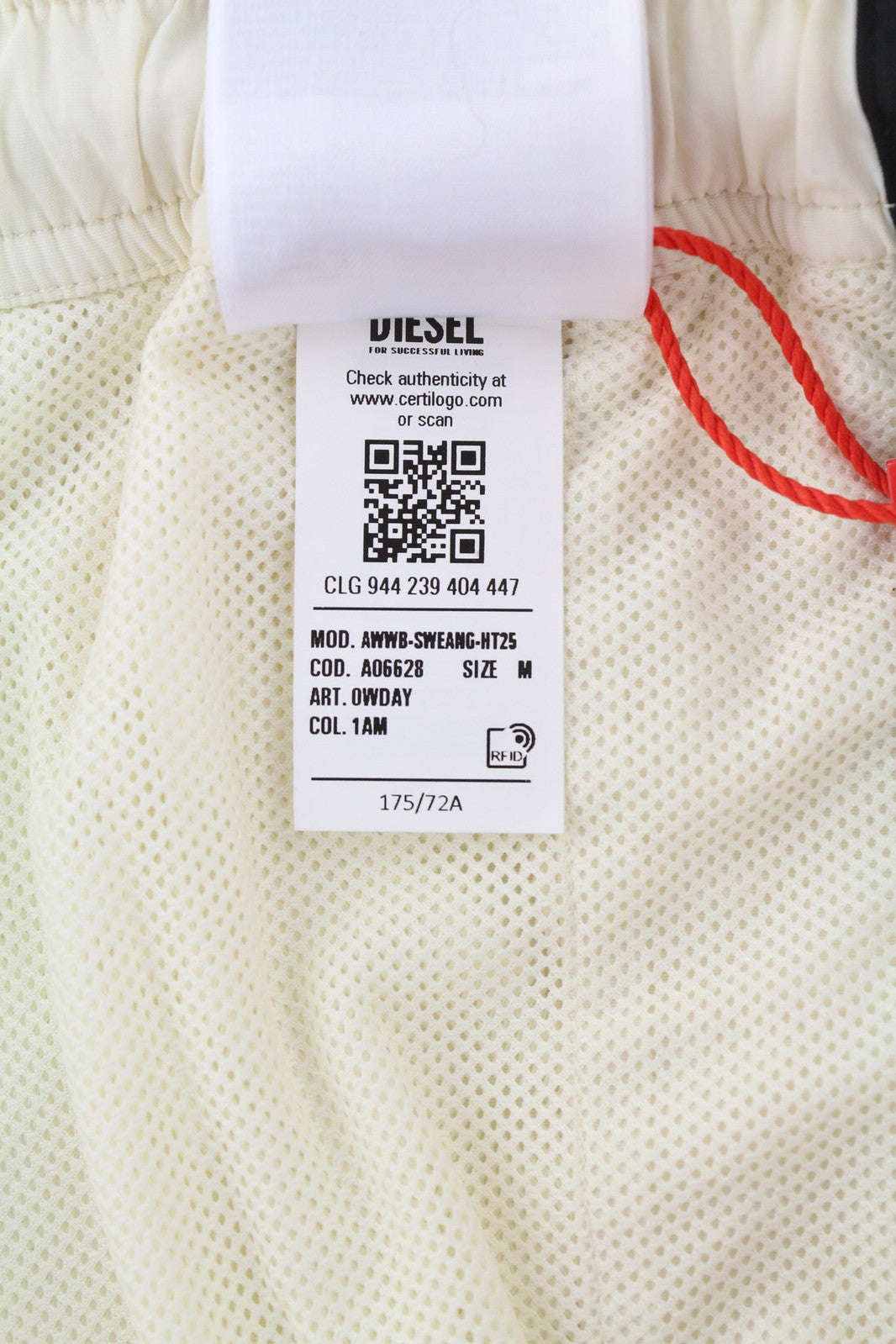 DIESEL AWWB-Sweang-HT25 moteriškos kelnės M su elastingu juosmeniu, tinklinio audinio, smėlio spalvos, RRP 175 € 