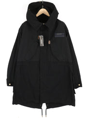 DIESEL W-Miles vyriška striukė M, juoda, parka, su gobtuvu, be pamušalo, lengva, RRP 475 € 