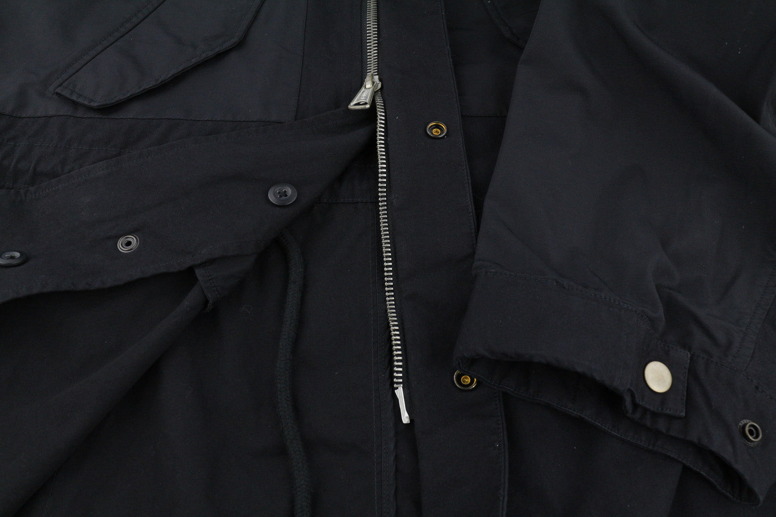 DIESEL W-Miles vyriška striukė M, juoda, parka, su gobtuvu, be pamušalo, lengva, RRP 475 € 