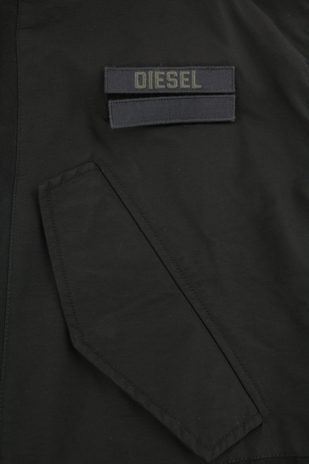 DIESEL W-Miles vyriška striukė M, juoda, parka, su gobtuvu, be pamušalo, lengva, RRP 475 € 