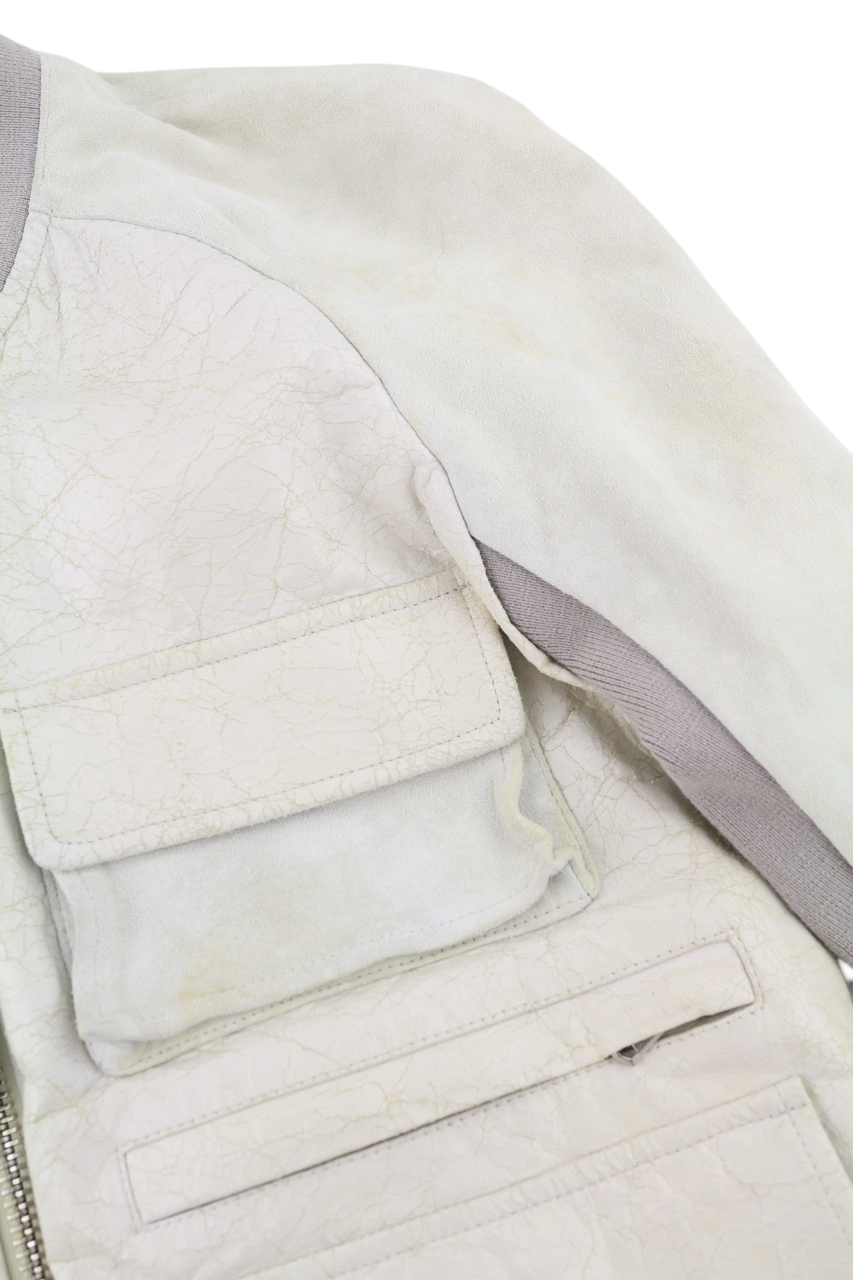 DIESEL BLACK GOLD L-Cerite moteriška striukė, 42, sendinto stiliaus ožkos odos bomber stiliaus. 