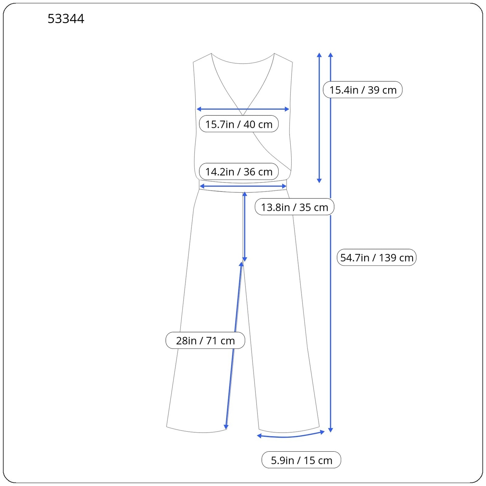 WALG moteriškas kombinezonas XL dydžio, mėlynas, klostuotas, tamprios paminkštintos liemenėlės stilius ant vieno peties. 