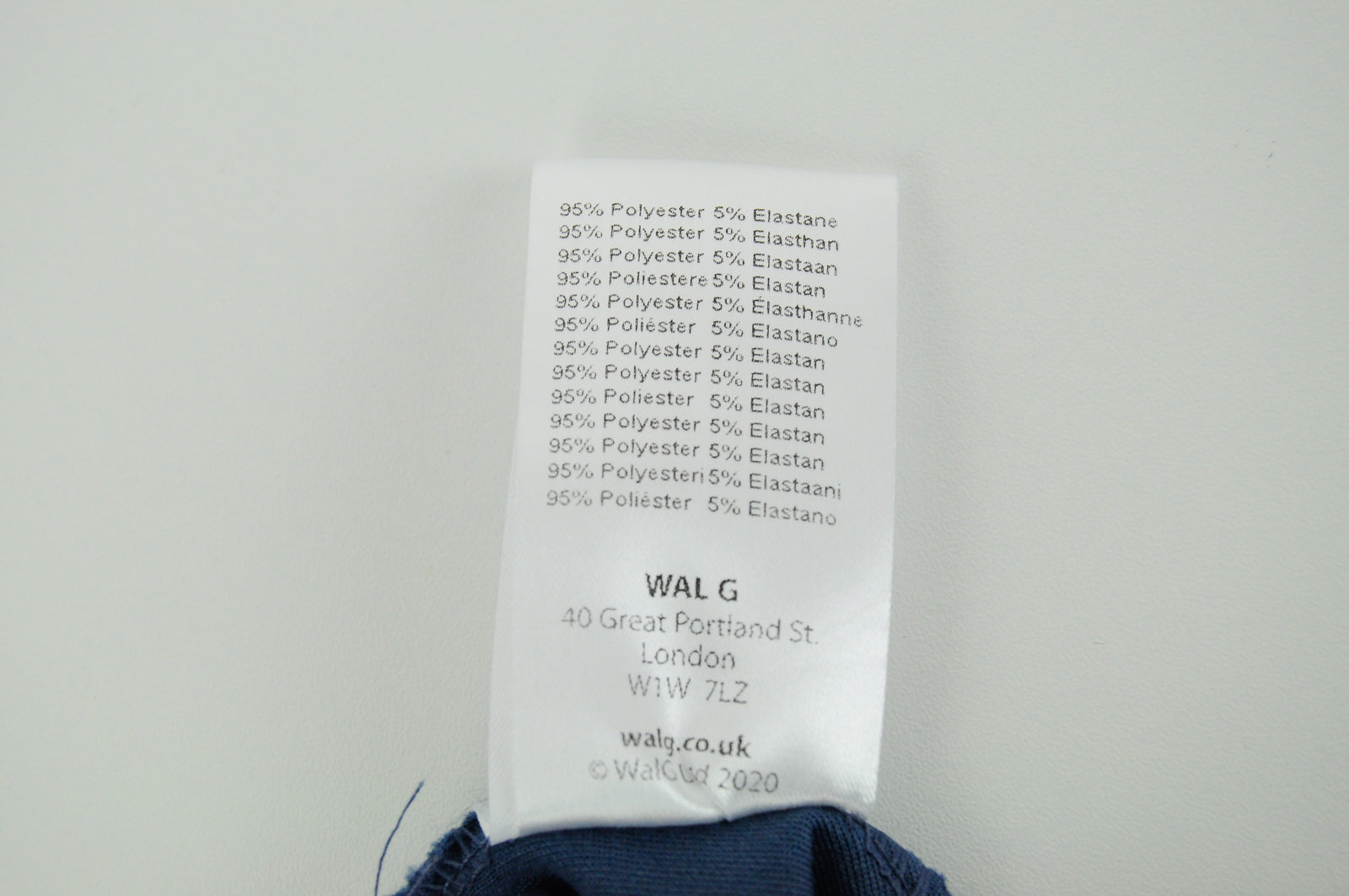 WALG moteriškas kombinezonas XL dydžio, mėlynas, klostuotas, tamprios paminkštintos liemenėlės stilius ant vieno peties. 