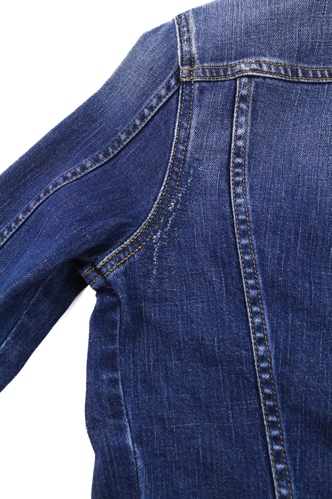 DIESEL De-Limmy moteriška striukė XS, džinso mėlyna, skalbta, su sagomis, plėšyta apykakle 