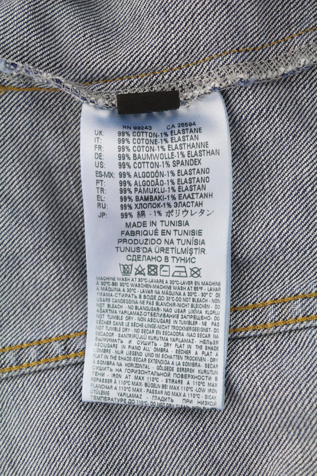 DIESEL De-Limmy moteriška striukė XS, džinso mėlyna, skalbta, su sagomis, plėšyta apykakle 