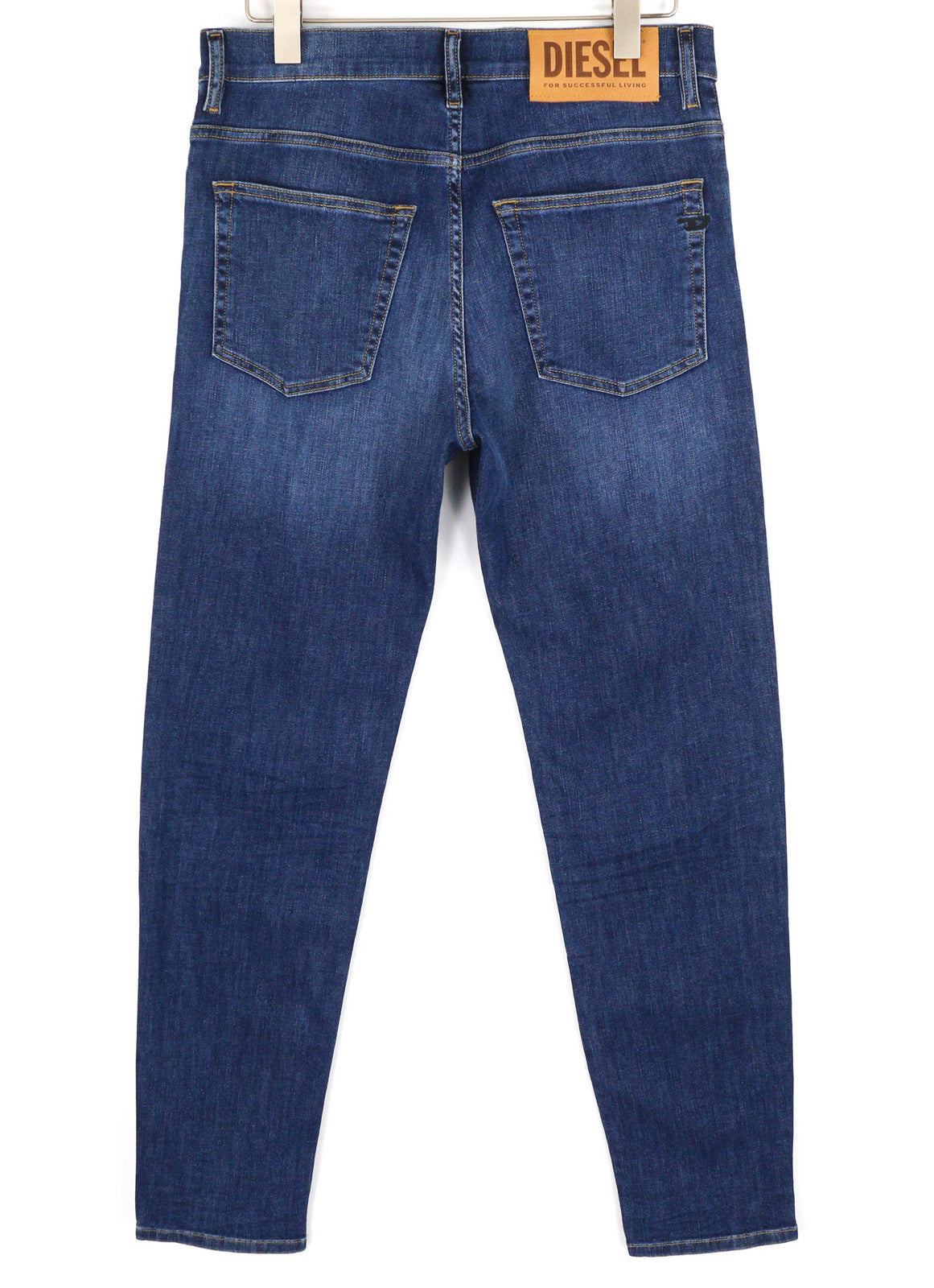 DIESEL D-Fining 09B06 vyriški džinsai W30/L30 siaurėjantys tamprūs, su sagomis, skalbti džinsai 