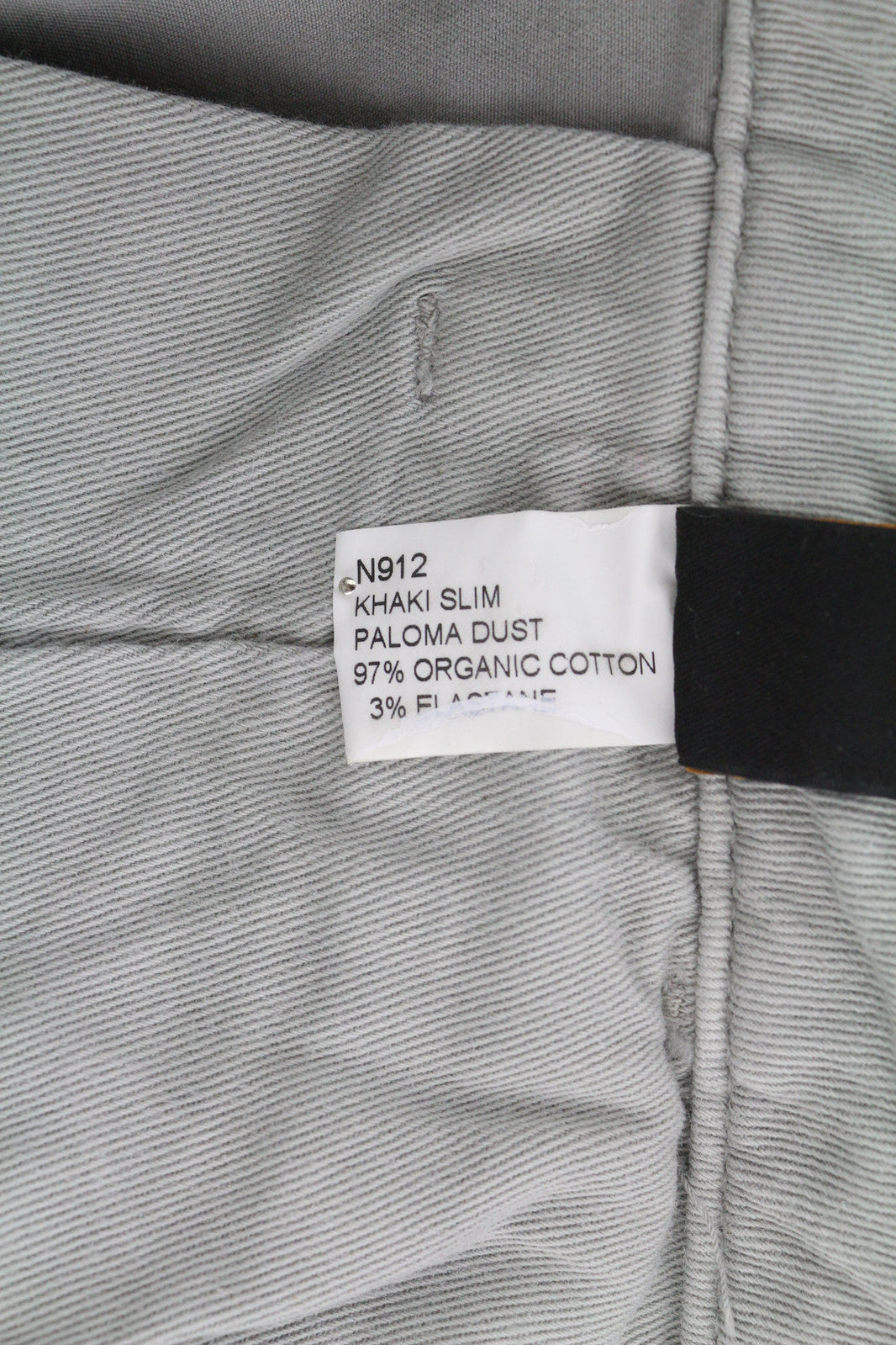 NUDIE JEANS chaki spalvos plonos vyriškos kelnės W31/L32 Paloma Dust ekologiškas chino užtrauktukas 