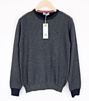 HARMONT &amp; BLAINE vyriškas džemperis pilkas vilnonis medvilninis kašmyro megztinis ilgomis rankovėmis S dydžio 