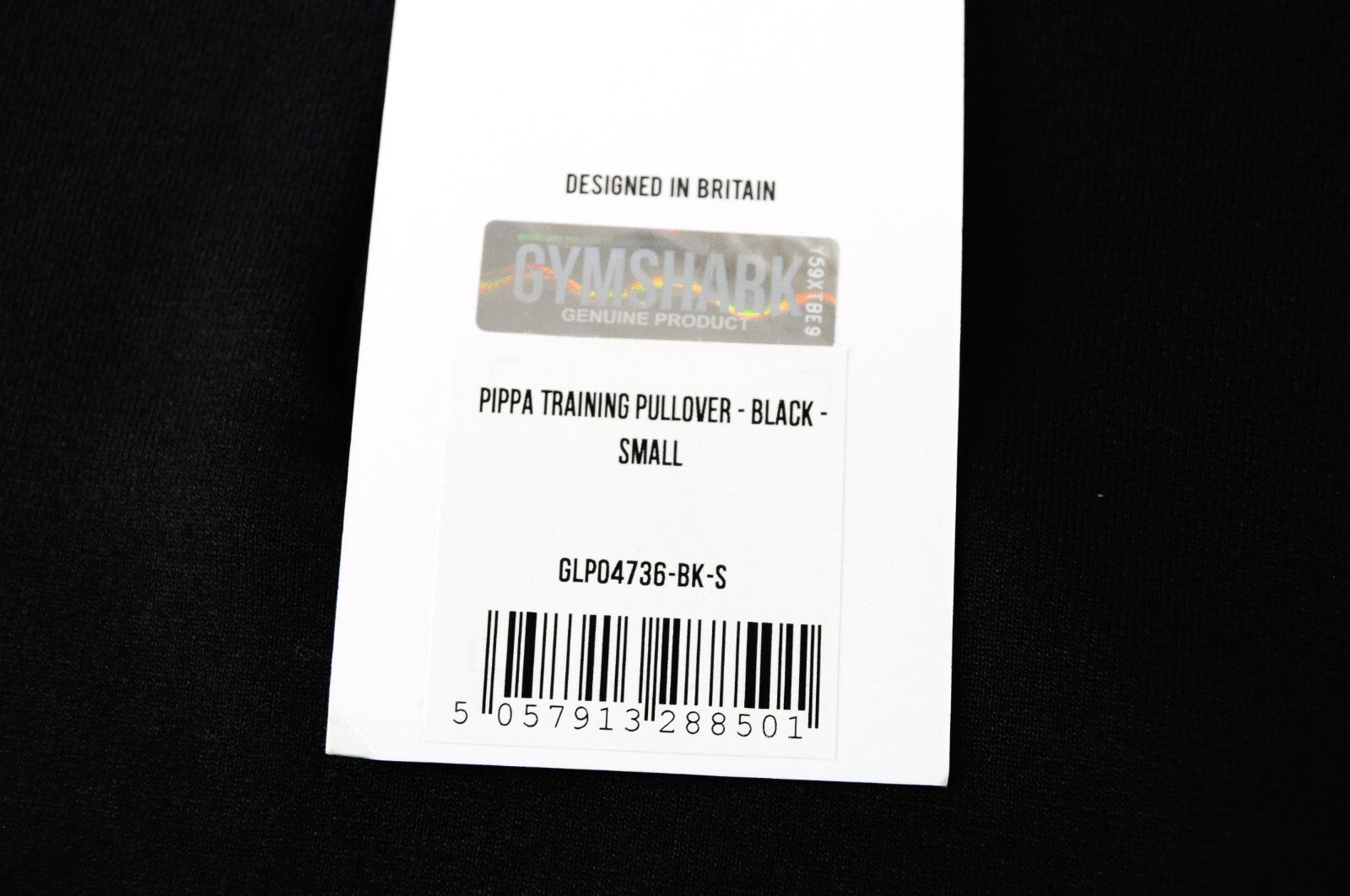 GYMSHARK moteriškas džemperis S, juodas, trumpintas ilgomis rankovėmis, Pipa sportinė apranga 