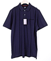 STATE OF ART Mens T-Shirt 3XL Navy Short Sleeve  Cotton Collared Polo