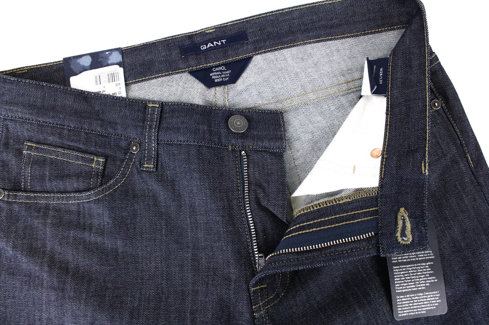 GANT Carol moteriški džinsai W29/L34 vidutinio mėlynumo, įprasto kirpimo, su laisvu kirpimu, tampriu užtrauktuku. 