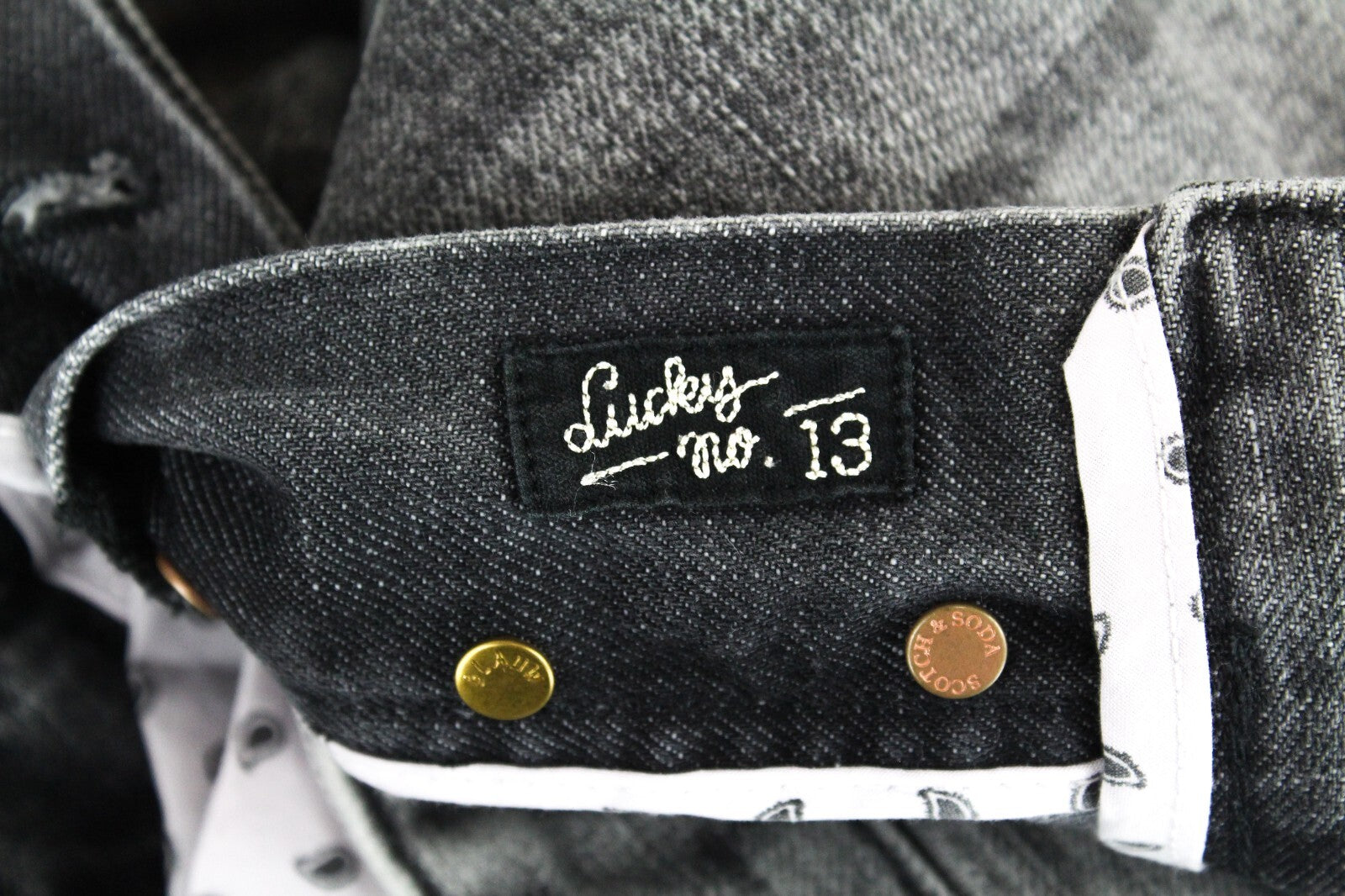 SCOTCH &amp; SODA L-Žavingi moteriški džinsai W30/L32 pilki plėšyti „Boyfriend“ džinsai, netempiami 