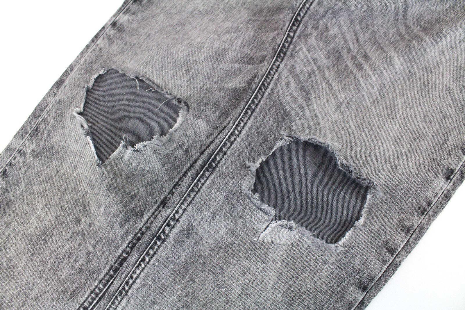 SCOTCH &amp; SODA L-Žavingi moteriški džinsai W30/L32 pilki plėšyti „Boyfriend“ džinsai, netempiami 