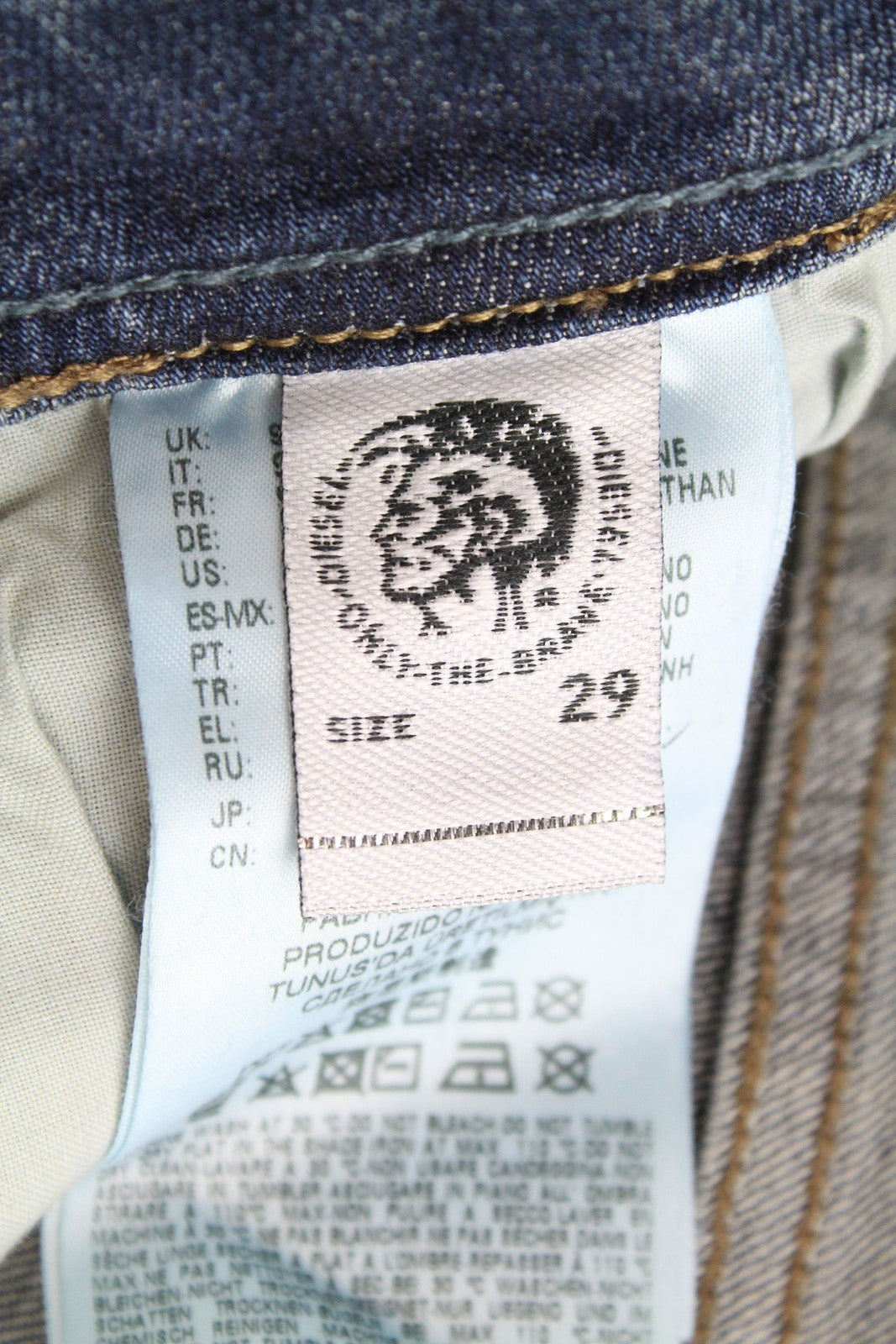 DIESEL Sleenker 069FI vyriški džinsai W29 L32 Slim Stretch laisvalaikio medvilniniai mėlyni skalbinių spalvos 