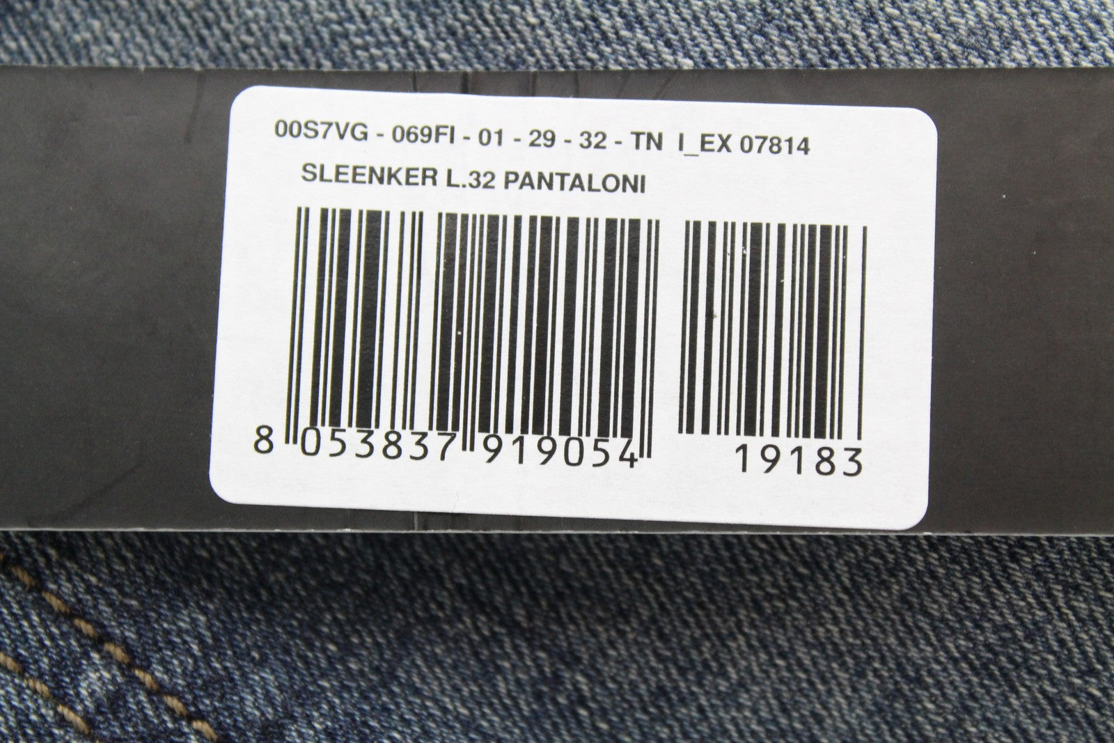 DIESEL Sleenker 069FI vyriški džinsai W29 L32 Slim Stretch laisvalaikio medvilniniai mėlyni skalbinių spalvos 