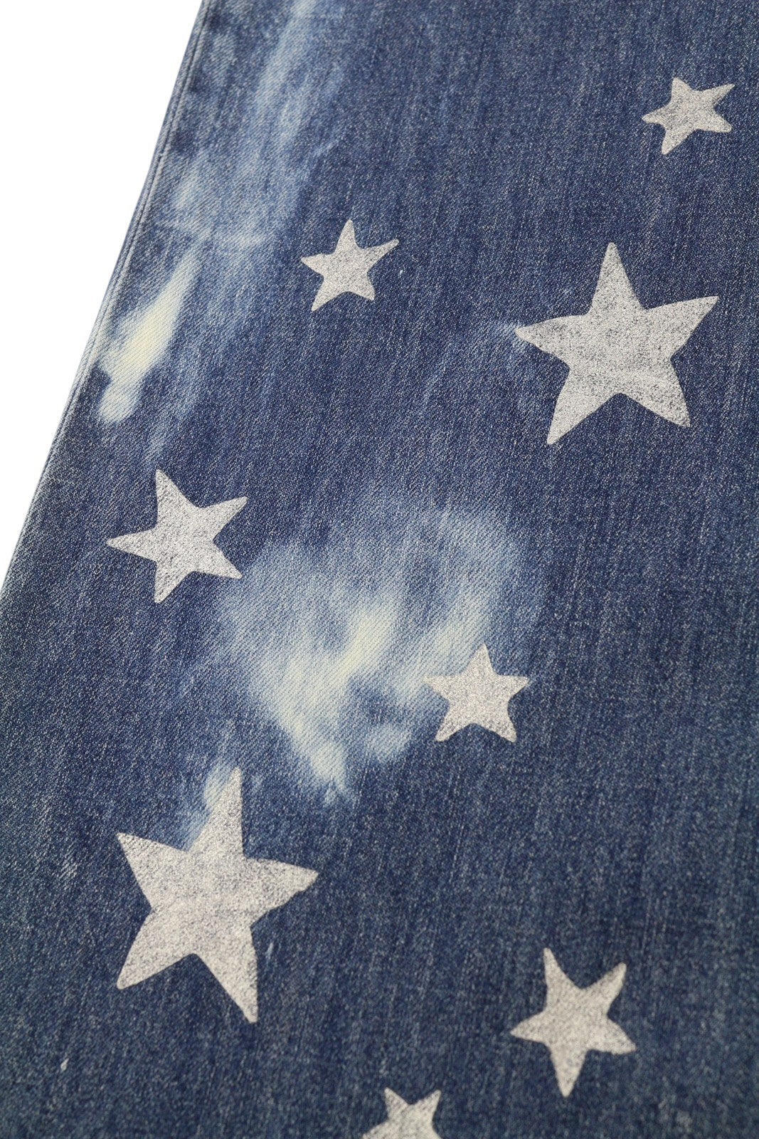 LIU JO Straight Bottoni Strass moteriški džinsai W28 aukštu juosmeniu, žvaigždžių raštu, plačiomis klešnėmis 