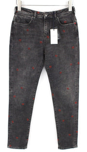 SCOTCH &amp; SODA moteriškos džinsinės kelnės W25/L32 pilkos, plonos, tamprios, medvilninės.