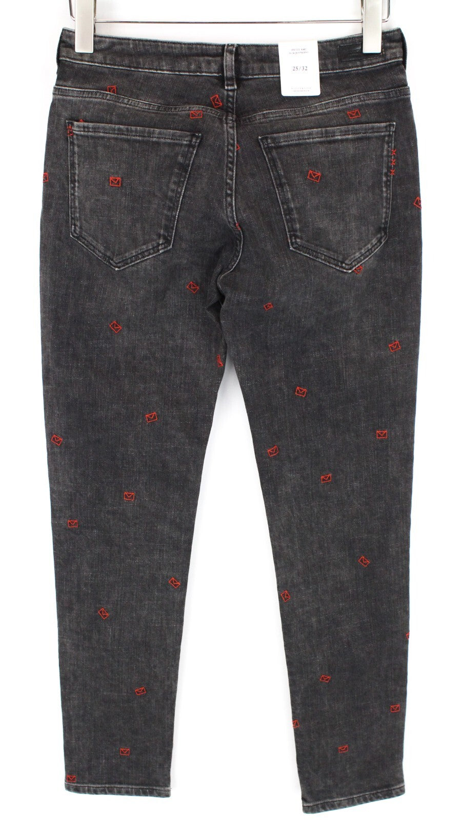 SCOTCH &amp; SODA moteriškos džinsinės kelnės W25/L32 pilkos, plonos, tamprios, medvilninės.