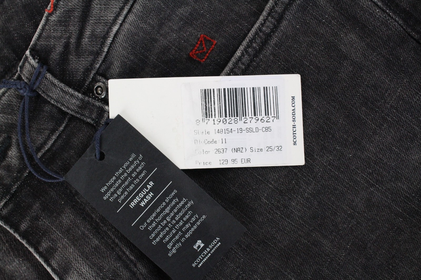 SCOTCH &amp; SODA moteriškos džinsinės kelnės W25/L32 pilkos, plonos, tamprios, medvilninės.