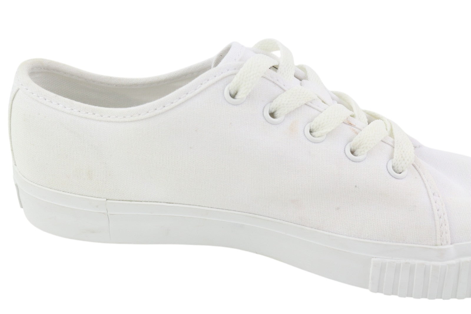 TIMBERLAND A2FHC Women Sneakers EU37.5/38.5 White Low Top Lace Up Almond Toe