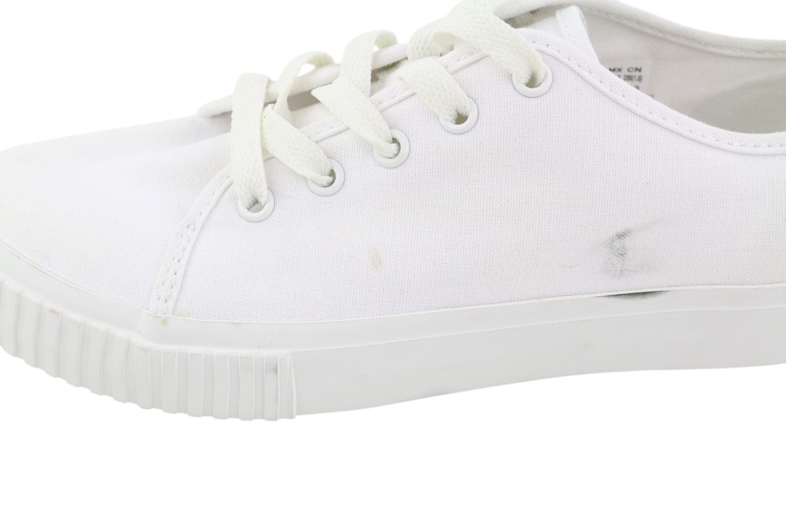 TIMBERLAND A2FHC Women Sneakers EU37.5/38.5 White Low Top Lace Up Almond Toe