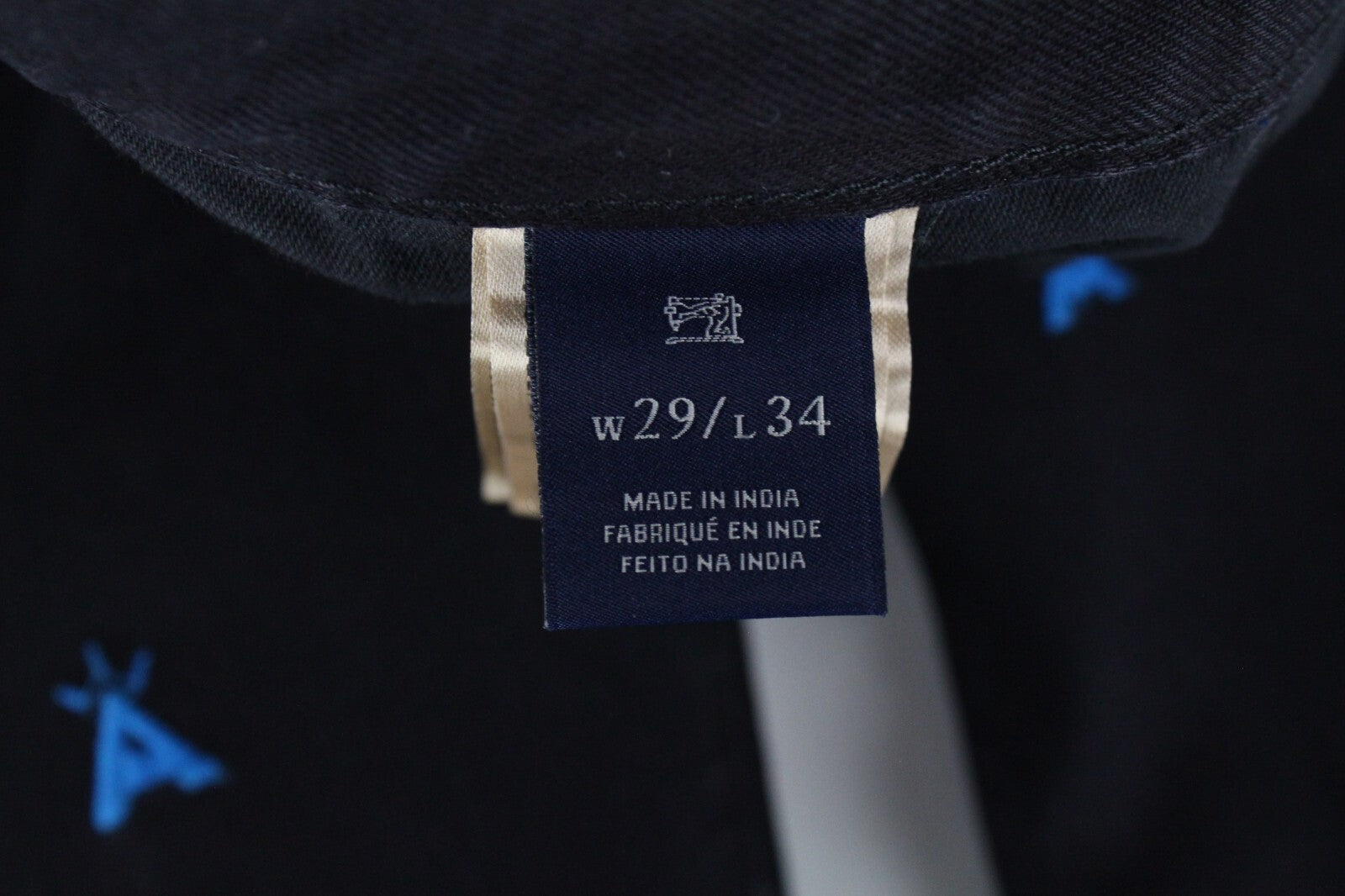 SCOTCH &amp; SODA vyriški džinsai W29/L34 Slim juodi, tamprūs, raštuoti Ralston džinsai 