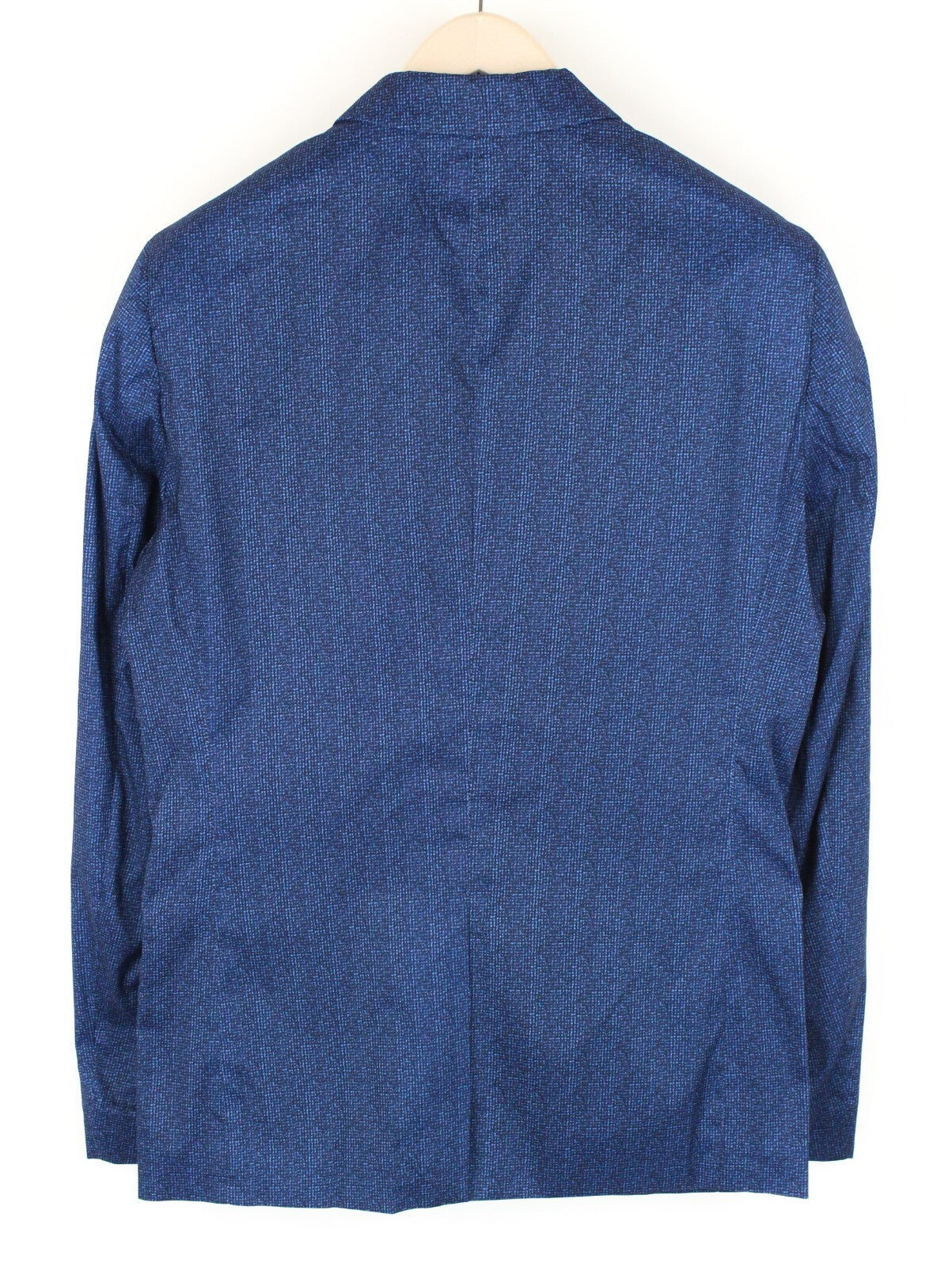 SCOTCH &amp; SODA Ams Couture vyriškas švarkas ~L mėlynas raštuotas su įpjova apykakle ir viena saga 