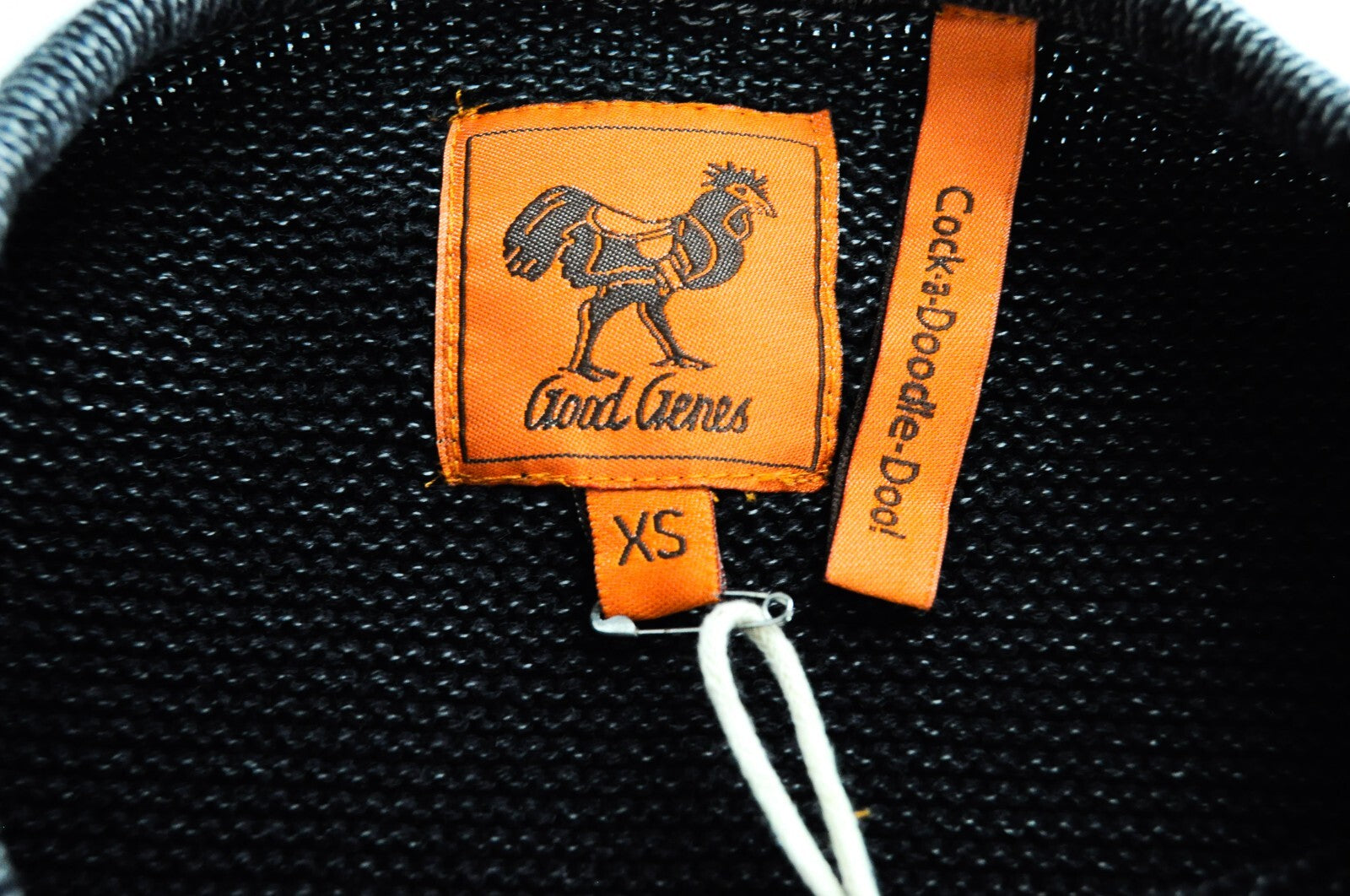 GOOD GENES vyriškas megztinis XS dydžio juodas medvilninis megztinis ilgomis rankovėmis 