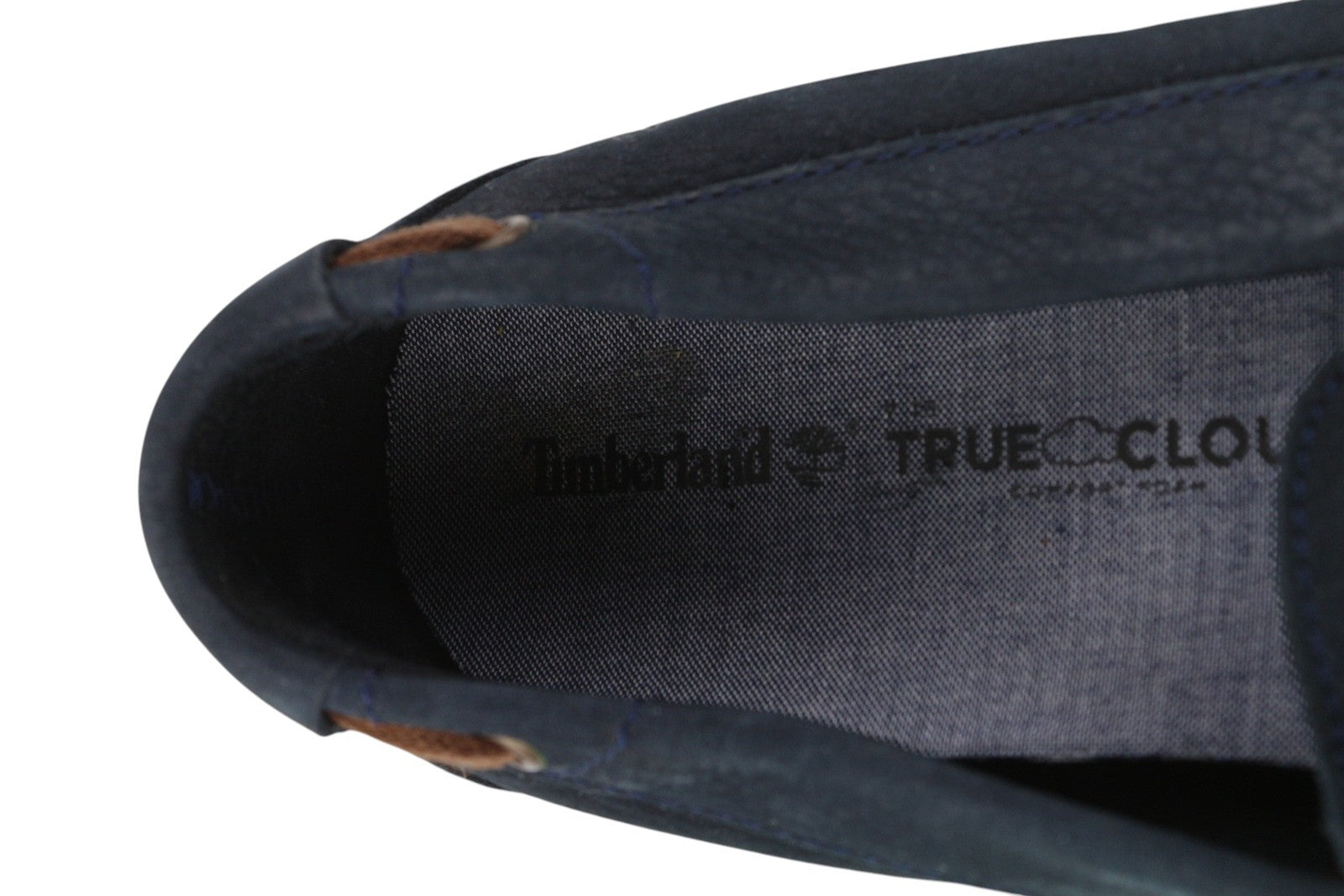 TIMBERLAND A2A8F vyriški batai EU43 tamsiai mėlyni odiniai laiviniai bateliai „True Cloud Comfort“ 