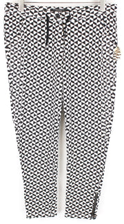 MAISON SCOTCH Womens Trousers ~W33/L25 Slim  White Black Patterned Casual