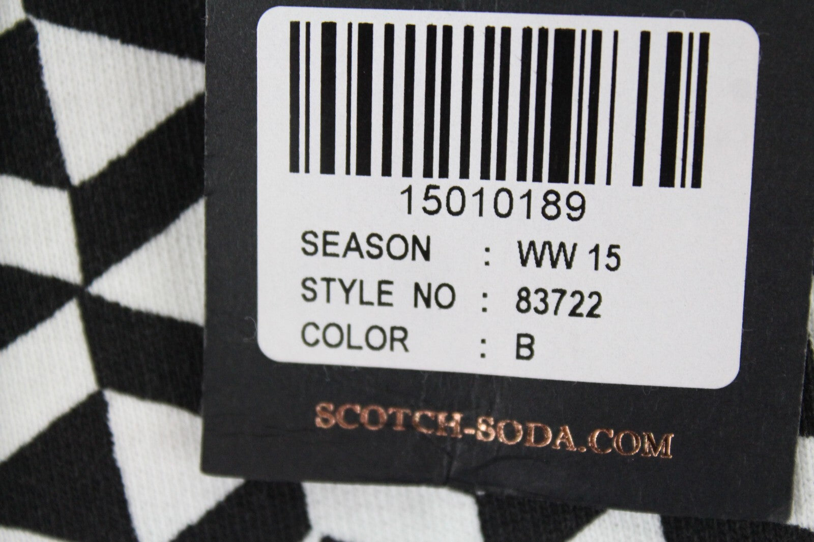 MAISON SCOTCH Womens Trousers ~W33/L25 Slim  White Black Patterned Casual