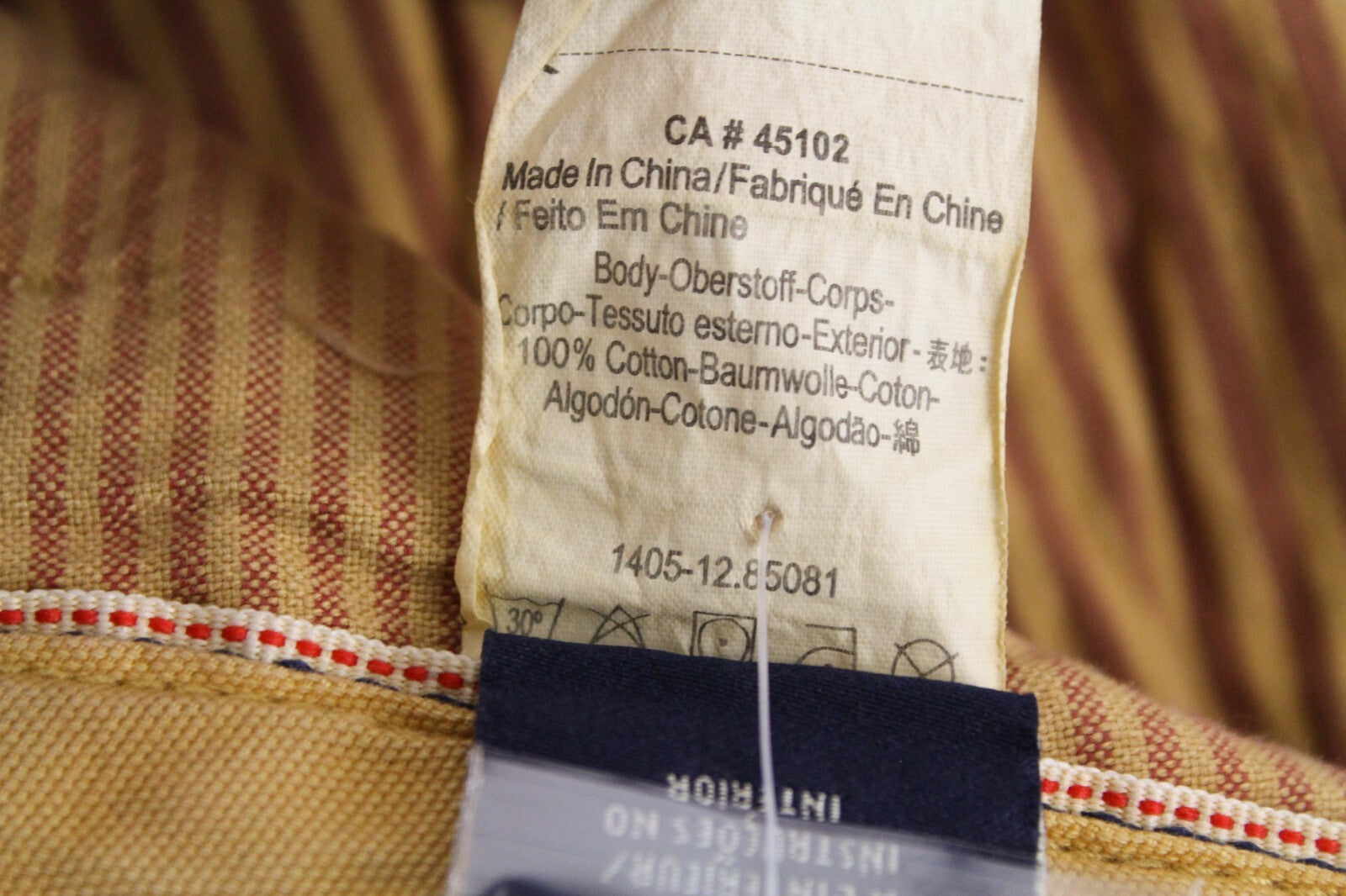 SCOTCH & SODA Theon Mens Trousers W31/L32 Slim Yellow Washed Cotton Taper