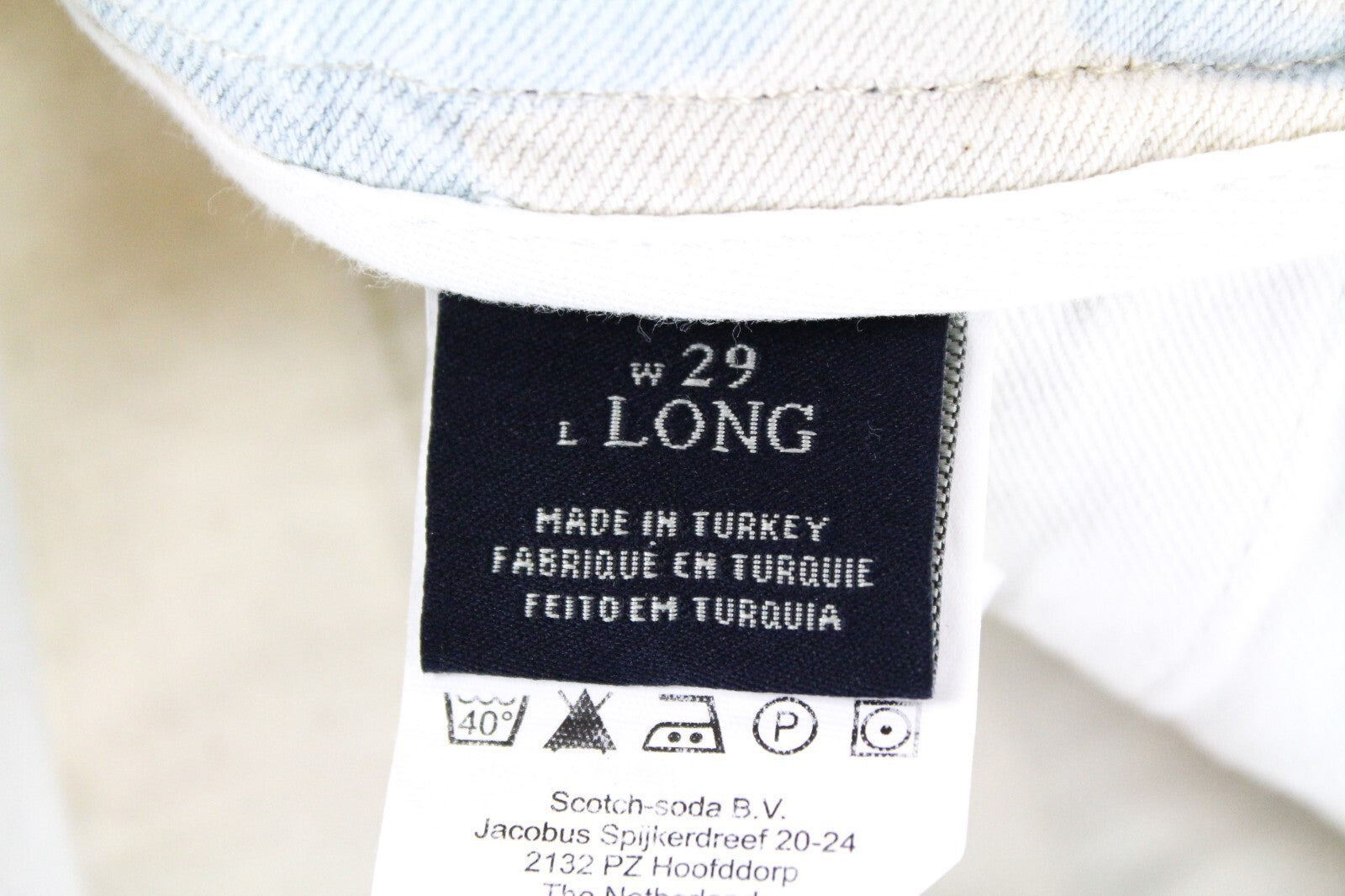 SCOTCH & SODA Stump Mens W29 Trousers Loose Grey Cotton Military Patterned