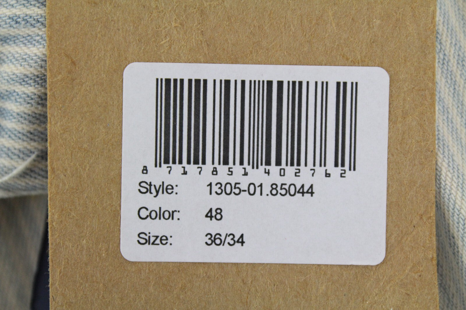 SCOTCH & SODA Freeman Mens W36/L34 Blue Cotton Slim  Striped Tapered Pants