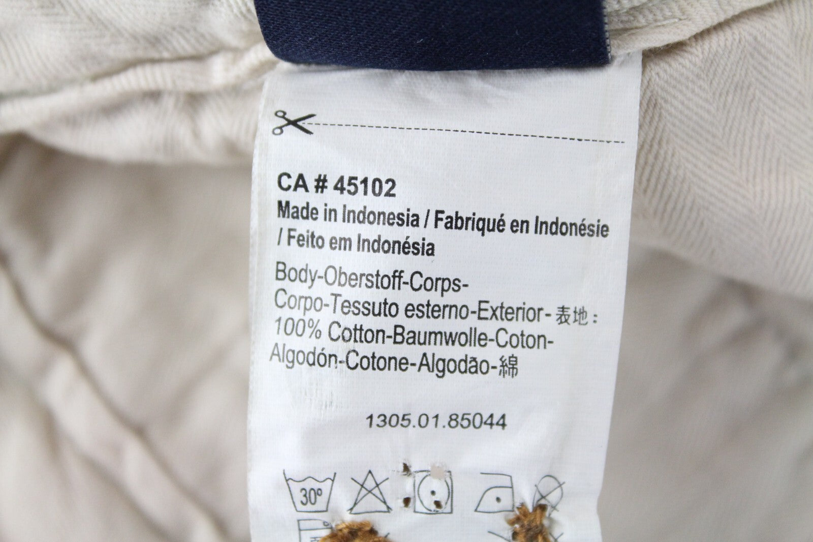 SCOTCH & SODA Freeman Mens W36/L34 Blue Cotton Slim  Striped Tapered Pants