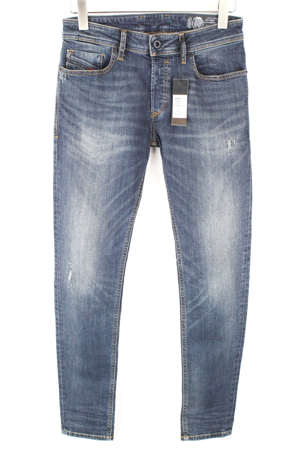 DIESEL Sleenker 069DG vyriški džinsai W28 L32 Slim Fit tamprūs medvilniniai mėlyni džinsai 