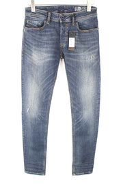 DIESEL Sleenker 069DG vyriški džinsai W28 L32 Slim Fit tamprūs medvilniniai mėlyni džinsai 