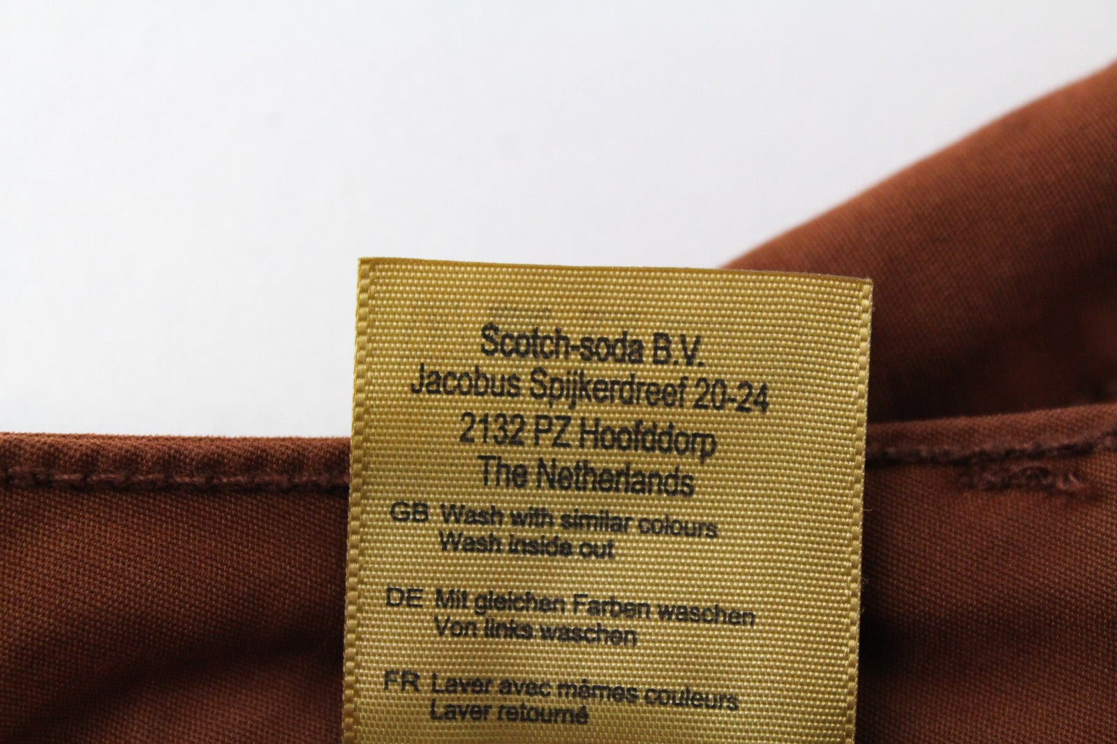 MAISON SCOTCH Womens W27/L32 Skinny  Chino Trousers Brown Stretchy Cotton Belt