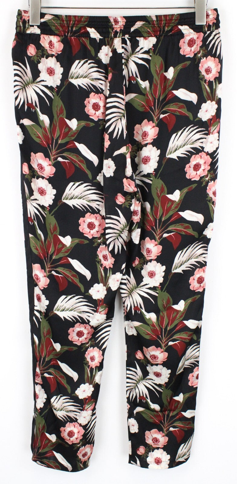 MAISON SCOTCH moteriškos kelnės M dydžio, lengvos, juodos, su gėlių raštu 