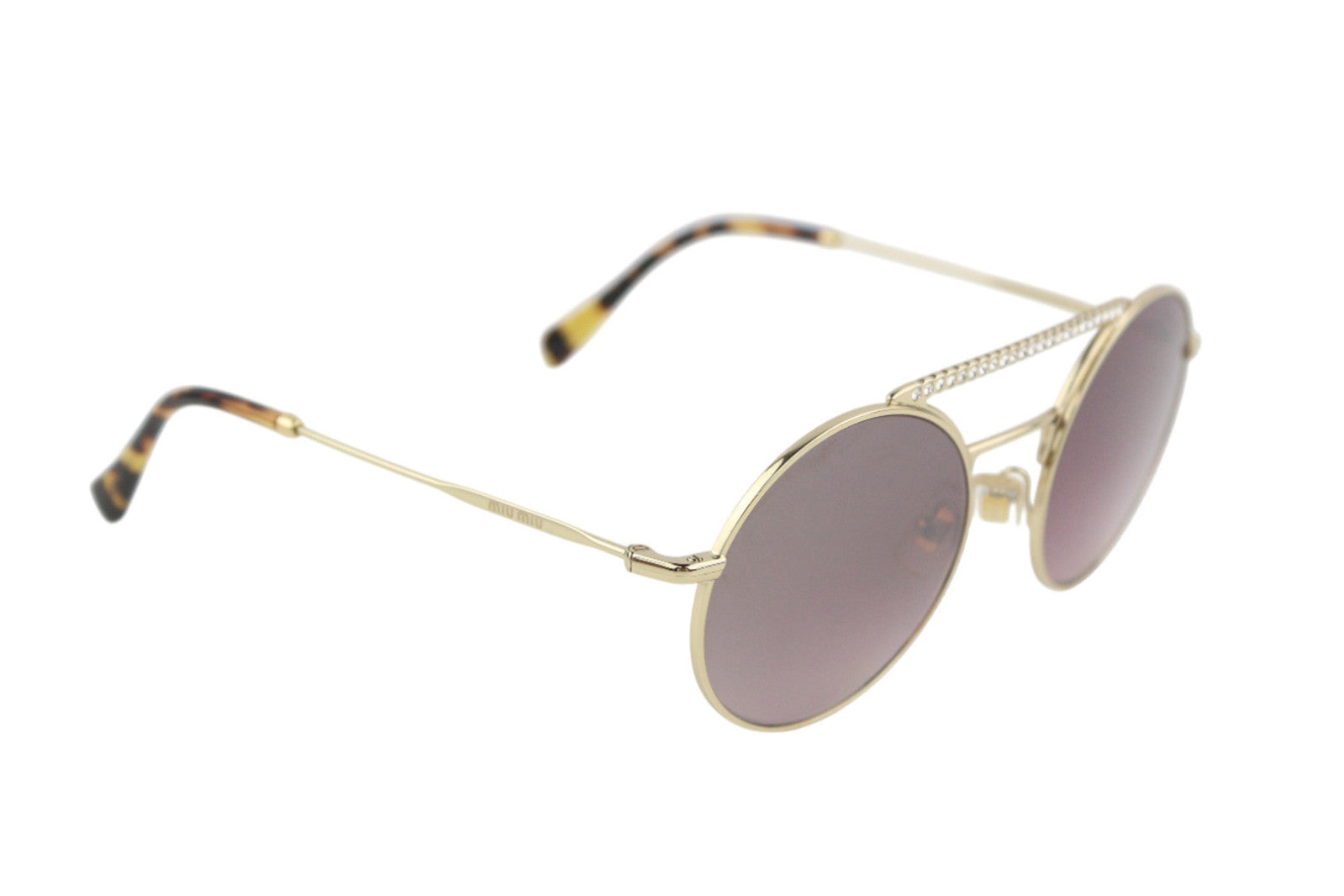 MIU MIU 52VS moteriški akiniai nuo saulės su ovalo formos gyvūnų rašto rėmeliu, cirkonio imitacija. RMK 310 € 